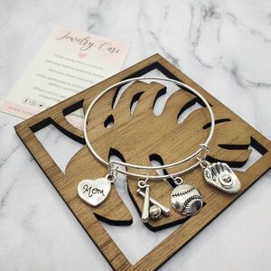 Baseball Mom Expandable Charm Bracelet